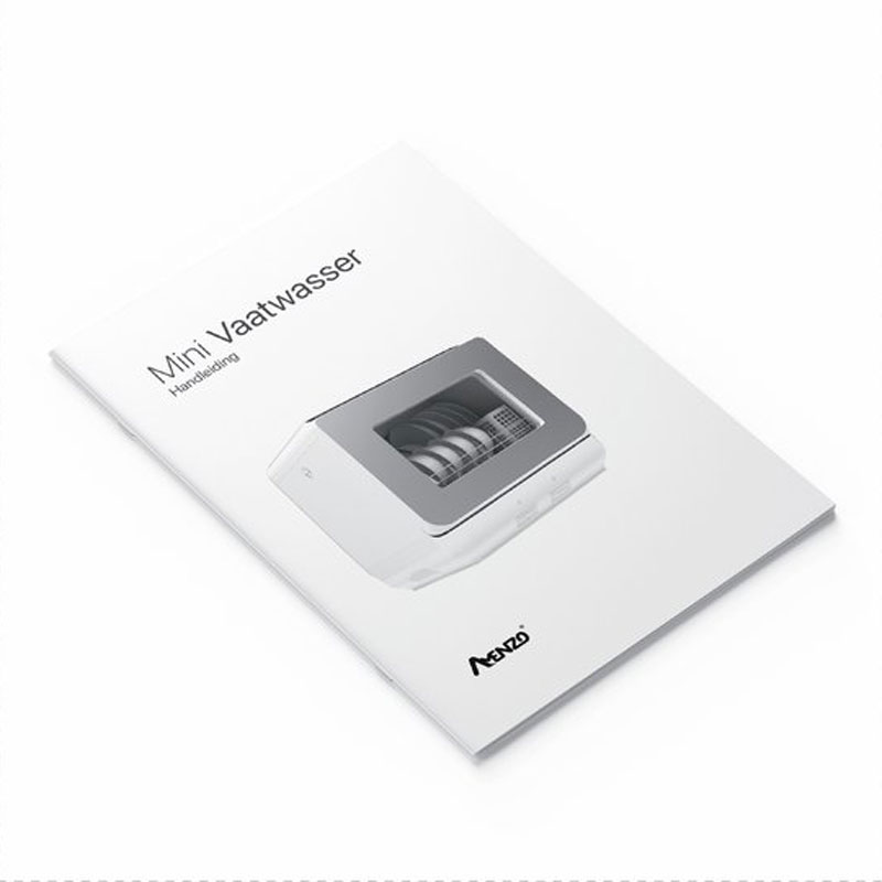 Amenzo® - Mini Vaatwasser - Inclusief App - Energielabel A - 900 Watt - 5 Programma's - Wit - Afwasmachine - Met Waterreservoir