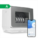 Amenzo® - Mini Vaatwasser - Inclusief App - Energielabel A - 900 Watt - 5 Programma's - Wit - Afwasmachine - Met Waterreservoir