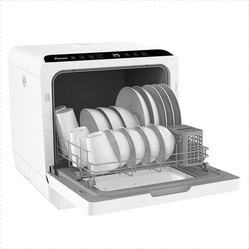 Amenzo® - Mini Vaatwasser - Inclusief App - Energielabel A - 900 Watt - 5 Programma's - Wit - Afwasmachine - Met Waterreservoir