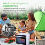 Heevey Mini Vaatwasser - Vrijstaande vaatwasser - Campingvaatwasser - 5 Wasprogramma's - Afwas - Sterilisatiesysteem - Droogfunctie 75°C - Met app - Inclusief 5 Vaatwasblokjes