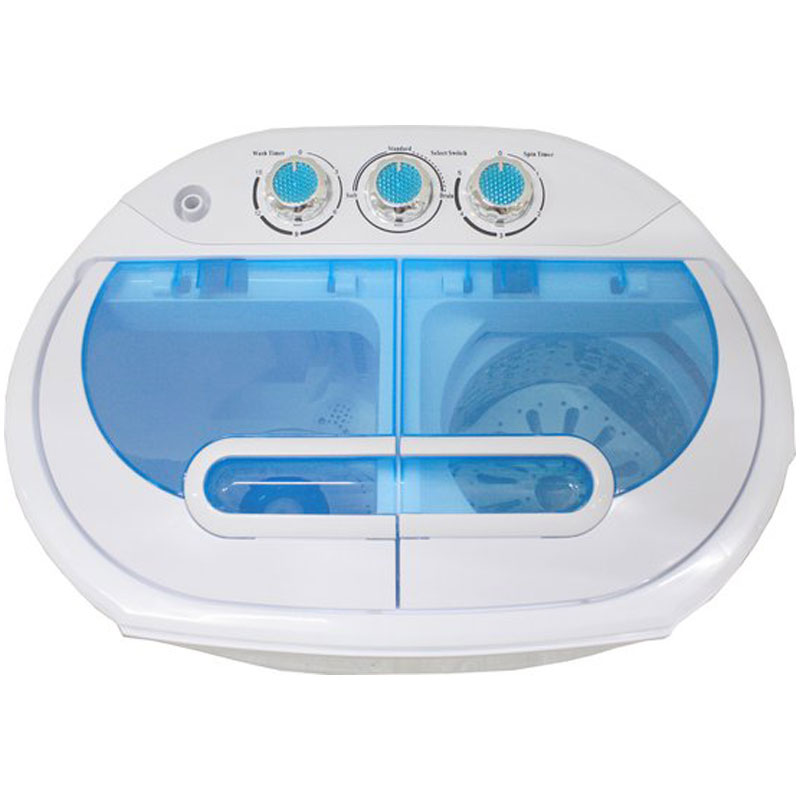 Lowander mini wasmachine 5kg met centrifuge en dubbele trommel - Kleine wasmachine voor Camping | Studenten | Op reis