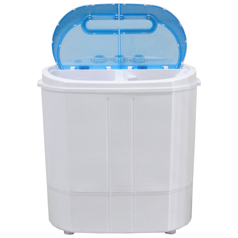 Lowander mini wasmachine 5kg met centrifuge en dubbele trommel - Kleine wasmachine voor Camping | Studenten | Op reis