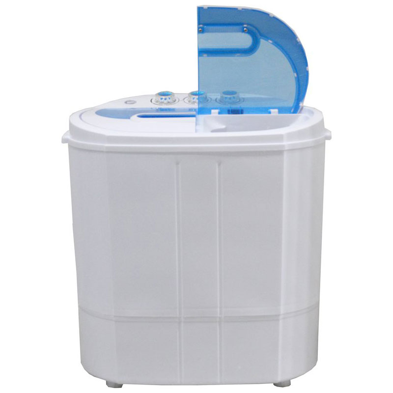 Lowander mini wasmachine 5kg met centrifuge en dubbele trommel - Kleine wasmachine voor Camping | Studenten | Op reis