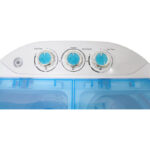 Lowander mini wasmachine 5kg met centrifuge en dubbele trommel - Kleine wasmachine voor Camping | Studenten | Op reis