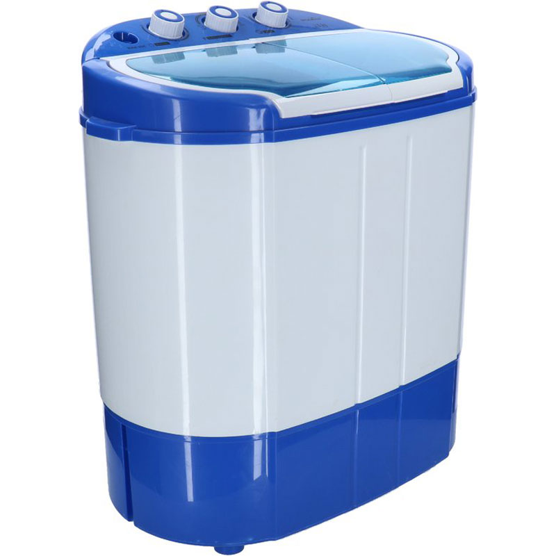 Mestic MW-120 Camping Wasmachine/Centrifuge Combinatie - 230V - 2 Wasprogramma's - 3,5kg capaciteit - Stil en energiezuinig