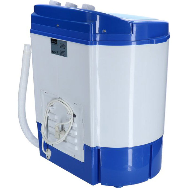 Mestic MW-120 Camping Wasmachine/Centrifuge Combinatie - 230V - 2 Wasprogramma's - 3,5kg capaciteit - Stil en energiezuinig