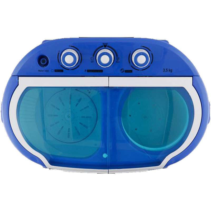 Mestic MW-120 Camping Wasmachine/Centrifuge Combinatie - 230V - 2 Wasprogramma's - 3,5kg capaciteit - Stil en energiezuinig