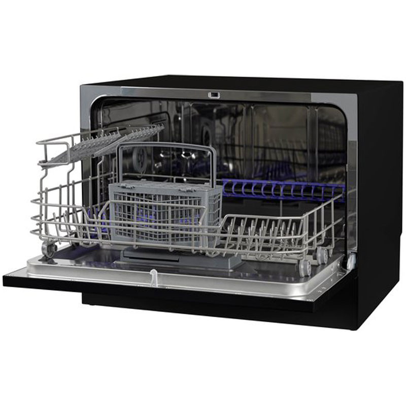 Tomado TDW5501B - Mini vaatwasser - Vrijstaand - 6 couverts - 5 programma's - Zwart