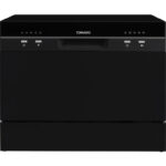 Tomado TDW5501B - Mini vaatwasser - Vrijstaand - 6 couverts - 5 programma's - Zwart