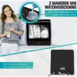 Ventux®-Mini-Vaatwasser-Incl.-App-–-Afwasmachine-–-5-Programmas-–-900-Watt-–-425-x-428-x-458-cm-Zwart