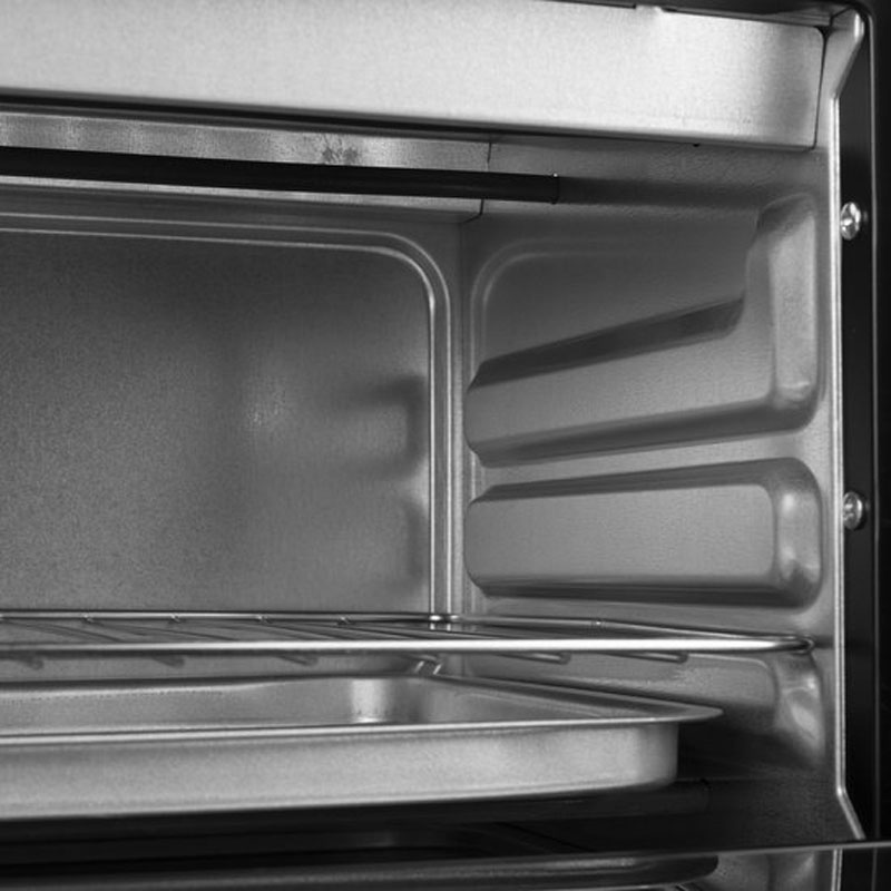 Camping Oven Tristar OV-3615 - Oven 10 Liter - 800 watt - Vrijstaande kleine oven met accessoires - Regelbare thermostaat: 100⁰ tot 230⁰ - Geschikt voor camping - Inclusief bakplaat, grillrooster en handvat - Zwart