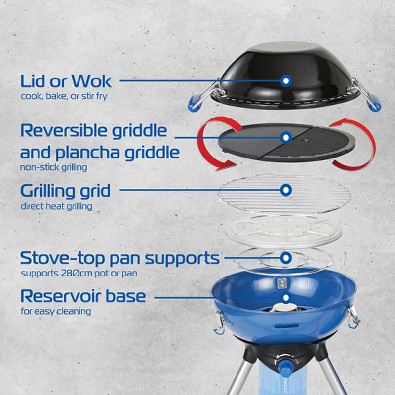 Campingaz Party Grill 400 CV Camping kooktoestel - 1 pits gas kooktoestel - 2000 Watt