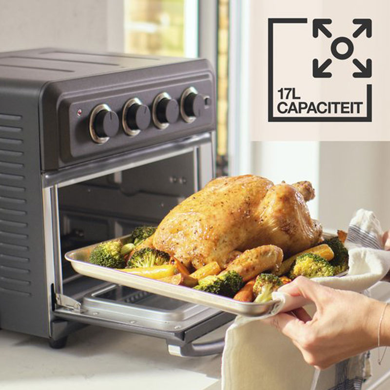 Cuisinart Air Fryer en Hete Lucht Mini Oven TOA60E - 7 Programma's - 17 Liter - 90 seconden opwarmtijd - 6 temperatuurinstellingen tot 230°C