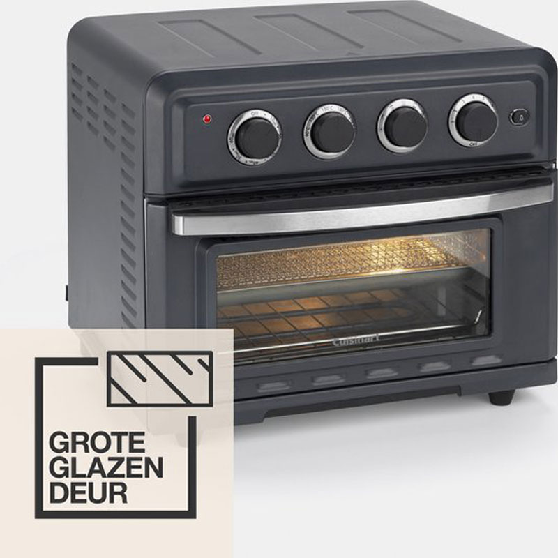 Cuisinart Air Fryer en Hete Lucht Mini Oven TOA60E - 7 Programma's - 17 Liter - 90 seconden opwarmtijd - 6 temperatuurinstellingen tot 230°C