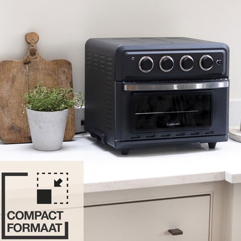 Cuisinart Air Fryer en Hete Lucht Mini Oven TOA60E - 7 Programma's - 17 Liter - 90 seconden opwarmtijd - 6 temperatuurinstellingen tot 230°C