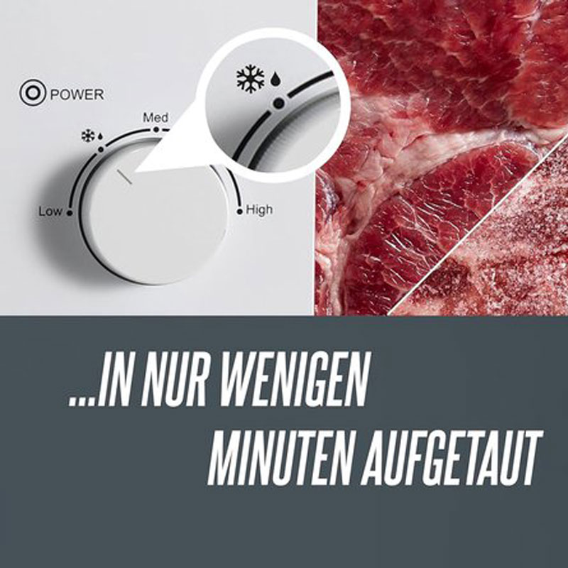 HEINRICHS HMW 8845 W, compacte magnetron, 20 l inhoud, 5 standen, incl. timer, ontdooifunctie, binnenverlichting, 360° draaiplateau, twee draaiknoppen, wit, 700 W vermogen