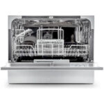 Klarstein Amazonia 6 - Mini vaatwasser - Vrijstaand - Afwasmachine - 6 programma's - 55 x 43,5 x 49,5 cm - Zilver