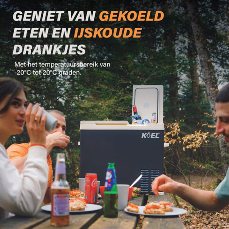 koelbox - 20 l - 29 x 52,5 x 26,5 cm - onderweg - schouderband en handvat - niet