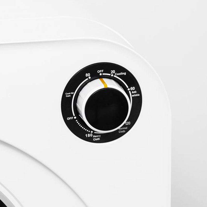 Labirent GDZ40-302M - Mini Wasdroger - 3 Kg Laadvermogen - Luchtafvoerdroger - Kleine Vrijstaande Droger - Wit/Zwart