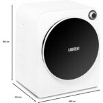Labirent GDZ40-302M - Mini Wasdroger - 3 Kg Laadvermogen - Luchtafvoerdroger - Kleine Vrijstaande Droger - Wit/Zwart