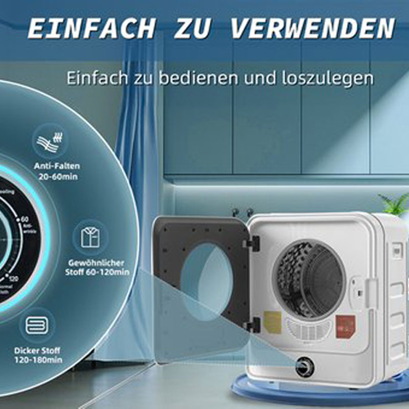 Merax Mini Droger 3KG - Wasdroger met Wandmontage - Luchtafvoerdroger - Wit