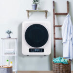 Merax Mini Wasdroger met Wandmontage - Droger tot 4 kg Capaciteit - 6 Programma's - Energieklasse C - Wit
