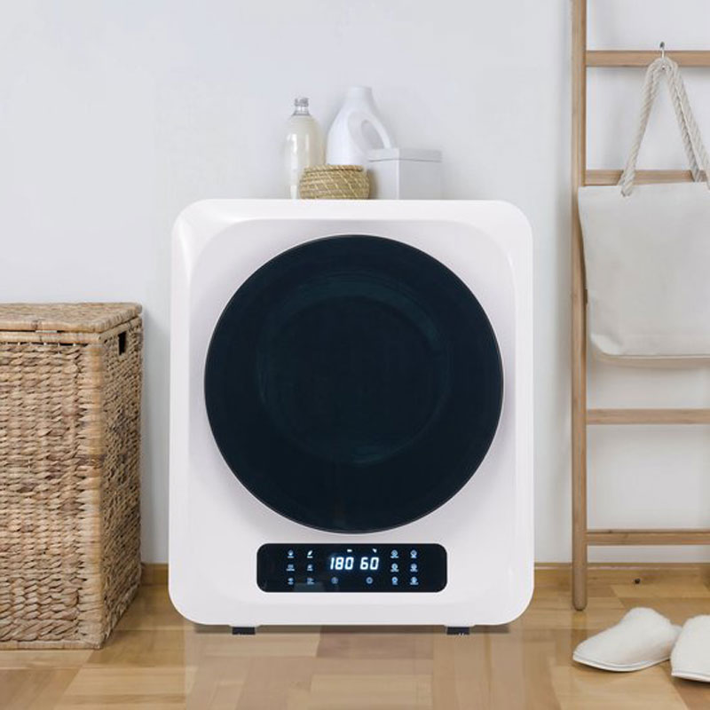 Merax Mini Wasdroger met Wandmontage - Droger tot 4 kg Capaciteit - 6 Programma's - Energieklasse C - Wit