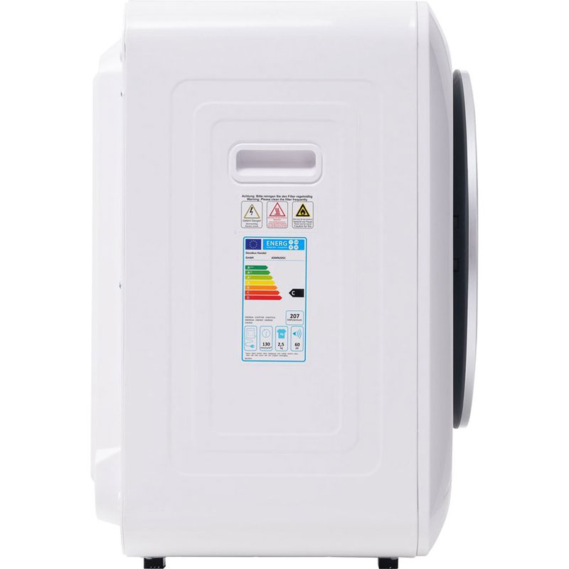 Merax Mini Wasdroger met Wandmontage - Droger tot 4 kg Capaciteit - 6 Programma's - Energieklasse C - Wit