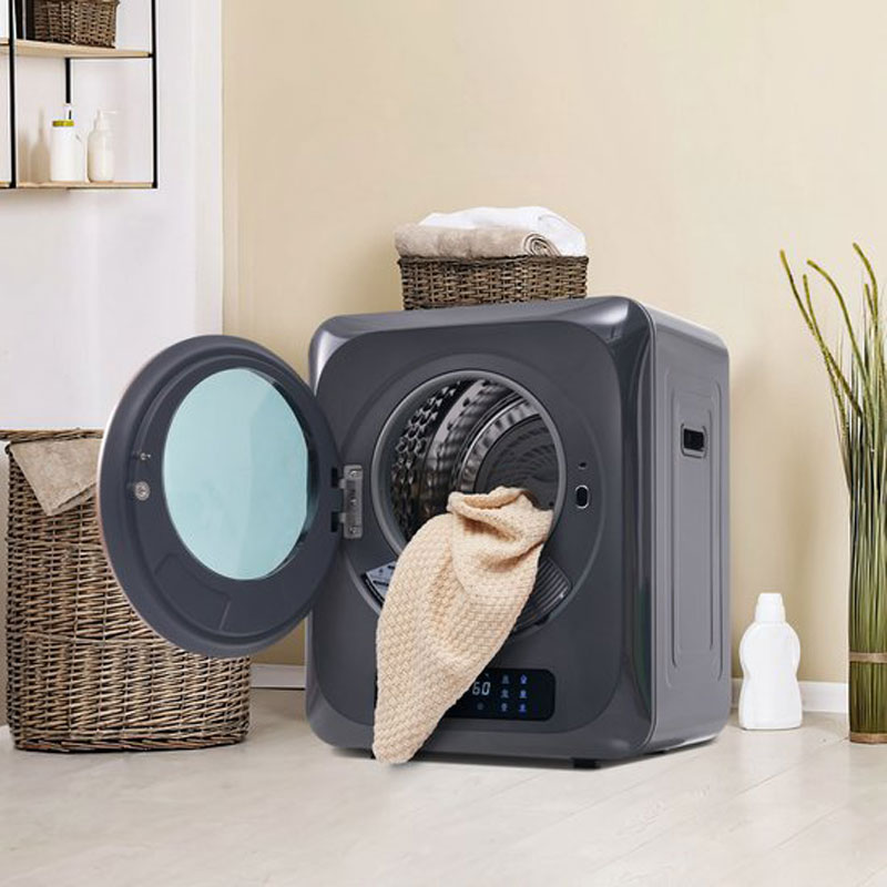 Merax Mini Wasdroger met Wandmontage - Droger tot 4 kg Capaciteit - Energieklasse C - Grijs