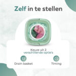 Mini wasmachine - Met Droogrek - Camping wasmachine - Opvouwbare wasmachine - Handwasmachine - Fruitwasser - Kampeer wasmachine - Wasdroger