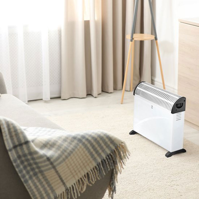 Auronic Elektrische Convectorkachel - 750/1250/2000 Watt - Verstelbare Thermostaat - Wit