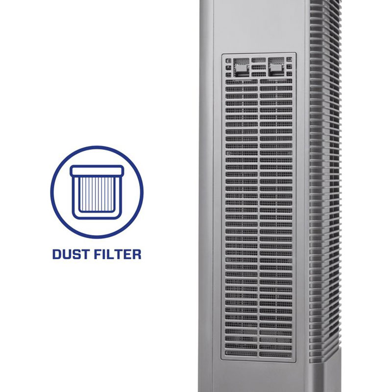 Clean Air Optima® CA-904G - 2in1 Design Ventilator Elektrische Kachel - Verwarmen en Koelen - Stoffilter - Draaicirkel (oscillatie): 80º - Digitale thermostaat instelbaar 15-35°C