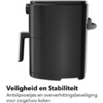 Daewoo DHFRYER2 Kleine Airfryer met Venster - Compacte Heteluchtfriteuse - Geschikt voor 1-2 personen - 2.5 Liter - Timer