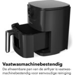 Daewoo DHFRYER2 Kleine Airfryer met Venster - Compacte Heteluchtfriteuse - Geschikt voor 1-2 personen - 2.5 Liter - Timer