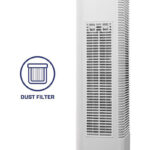 Clean Air Optima® CA-904W - 2in1 Design Ventilator Elektrische Kachel - Verwarmen en Koelen - Stoffilter - Draaicirkel (oscillatie): 80º - Digitale thermostaat instelbaar 15-35°C