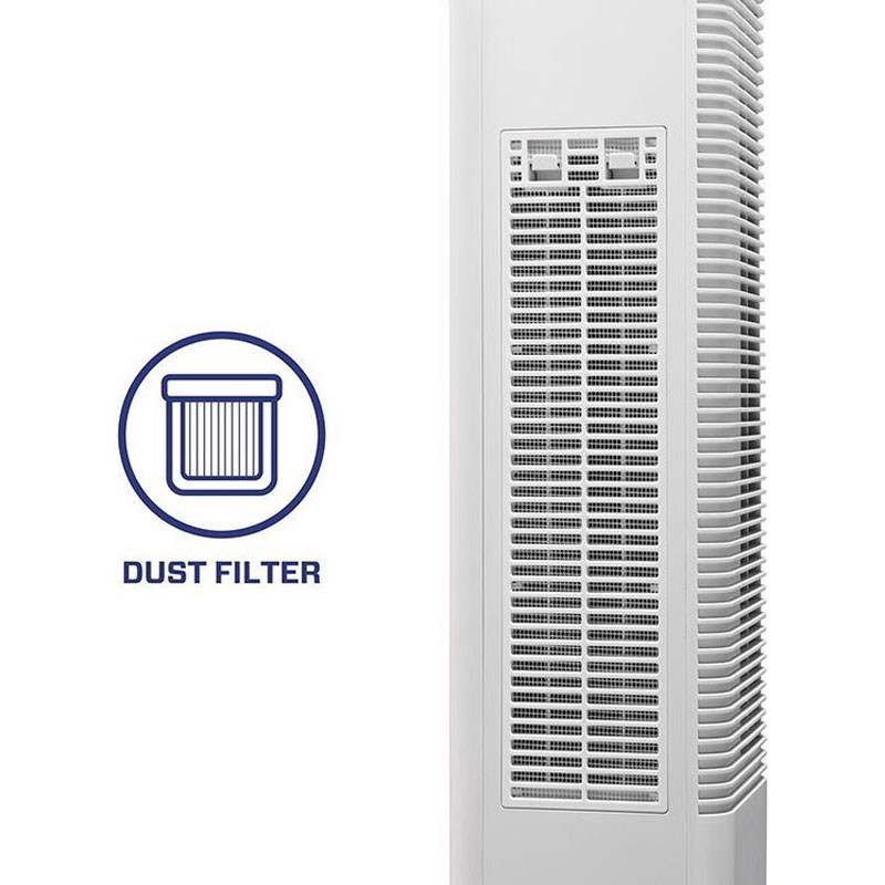 Clean Air Optima® CA-904W - 2in1 Design Ventilator Elektrische Kachel - Verwarmen en Koelen - Stoffilter - Draaicirkel (oscillatie): 80º - Digitale thermostaat instelbaar 15-35°C