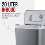 Koelbox Elektrisch met Verwarmingsfunctie - 12v 230 Volt – 20L