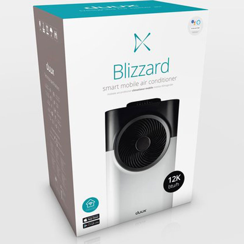 Duux Blizzard Smart Mobiele Airco - 10.000 BTU/u - Inclusief Raamafdichting