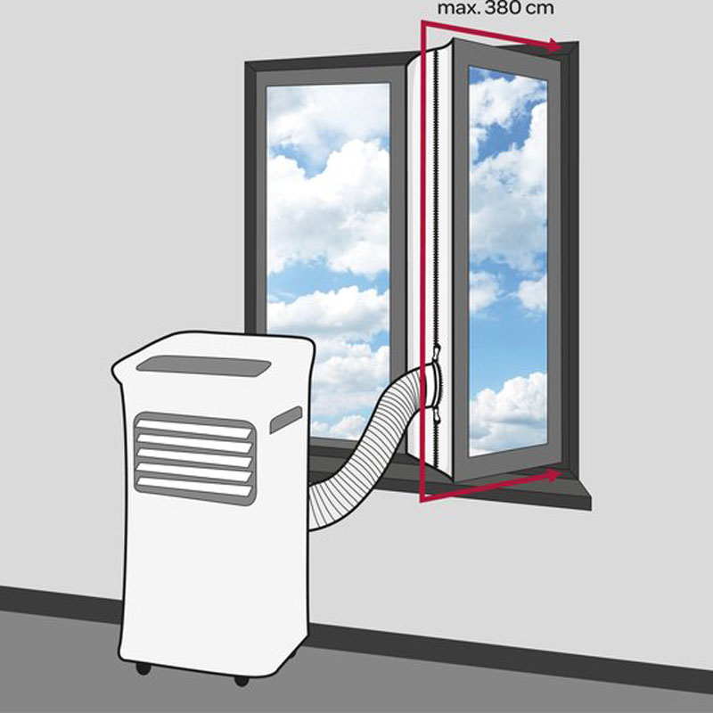 Inventum AC901 - Mobiele airconditioner - Airco - 3-in-1 functie - Afstandsbediening - Tot 80 m - 9000 BTU - Afdichtingskit - Wit
