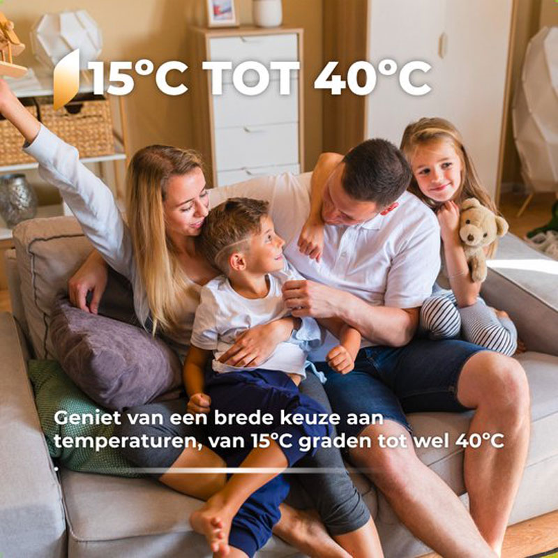 KRAFT Elektrische Kachel - Keramische Ventilatorkachel - Heater - Verwarming Electrisch - 1500W - 70° Draaifunctie