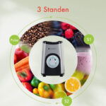 KitchenBrothers Smoothie Blender - 2-in-1 - Blender to Go - 4 Bekers - Smoothie Maker To Go - Mini Blender - Zilver