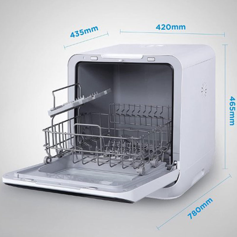 MIDEA ST Mini Vaatwasser - Vrijstaande Vaatwasser - Mini Vaatwasser Met Waterreservoir - Mini Vaatwassers - Kleine vaatwasser - Vrijstaande vaatwasser