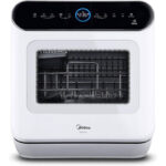 MIDEA ST Mini Vaatwasser - Vrijstaande Vaatwasser - Mini Vaatwasser Met Waterreservoir - Mini Vaatwassers - Kleine vaatwasser - Vrijstaande vaatwasser