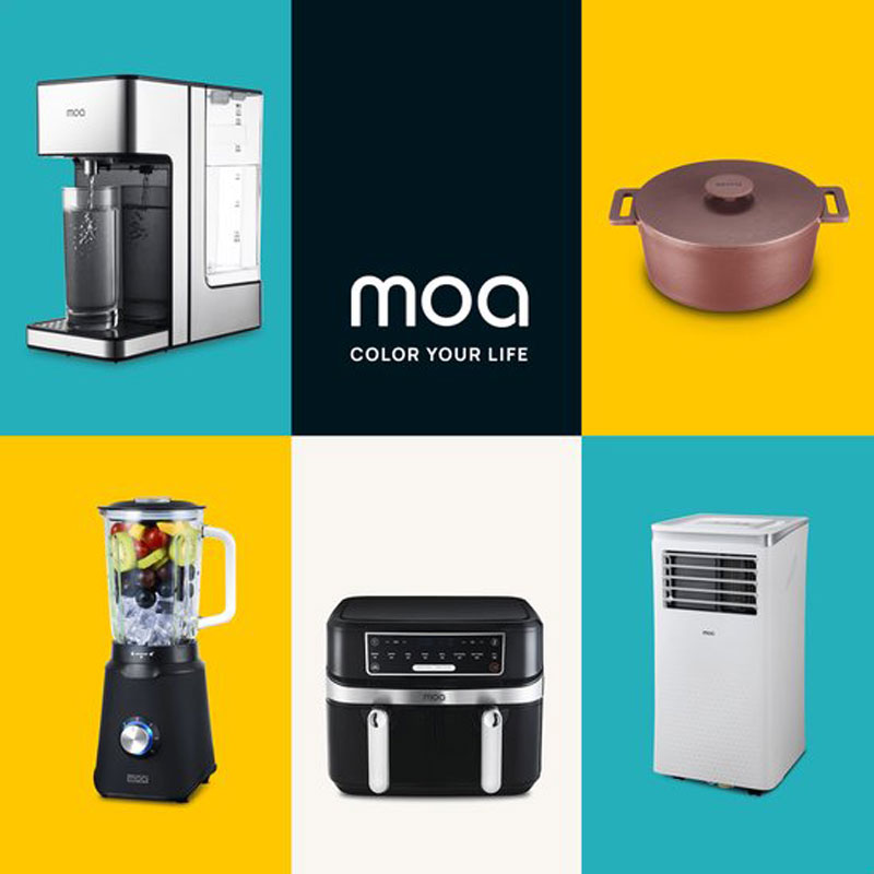 MOA Krachtige Blender - Met glazen kan - 1,5 liter - Zwart - 1000 Watt - TB61B