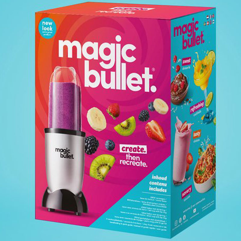 Magic Bullet Original - Blender - Incl. To Go Bekers - met Digitaal Receptenboek - Zilver