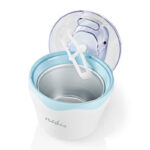 Nedis Ice Cream Maker - 1.2 l - Blue White - Aluminum Plastic
