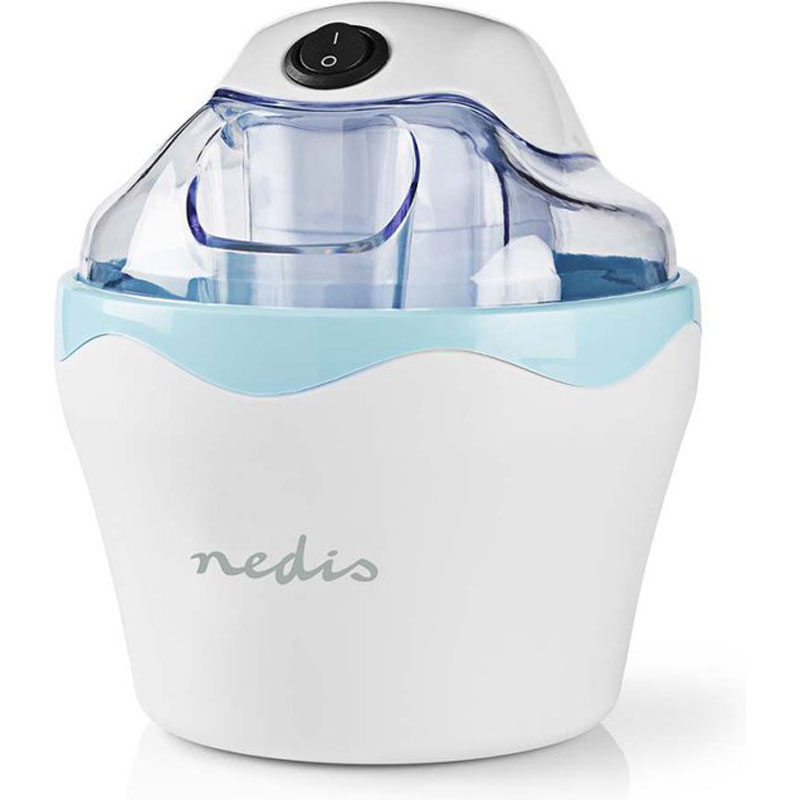 Nedis Ice Cream Maker - 1.2 l - Blue White - Aluminum Plastic