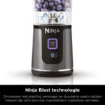 Ninja Blast Blender-To-Go - Draagbare Blender - USB Oplaadbaar - 700 Watt Krachtig Vermogen - Smoothie Maker - Blauw - BC151EUNV