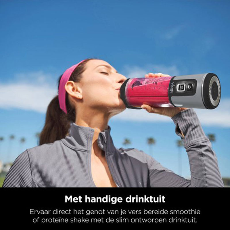 Ninja Blast Blender-To-Go - Draagbare Blender - USB Oplaadbaar - 700 Watt Krachtig Vermogen - Smoothie Maker - Blauw - BC151EUNV