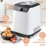 PRIMO PR401IM IJsmachine - IJsmaker - Zelf Vriezend - Met Compressor - 1,2L - Wit/Zwart